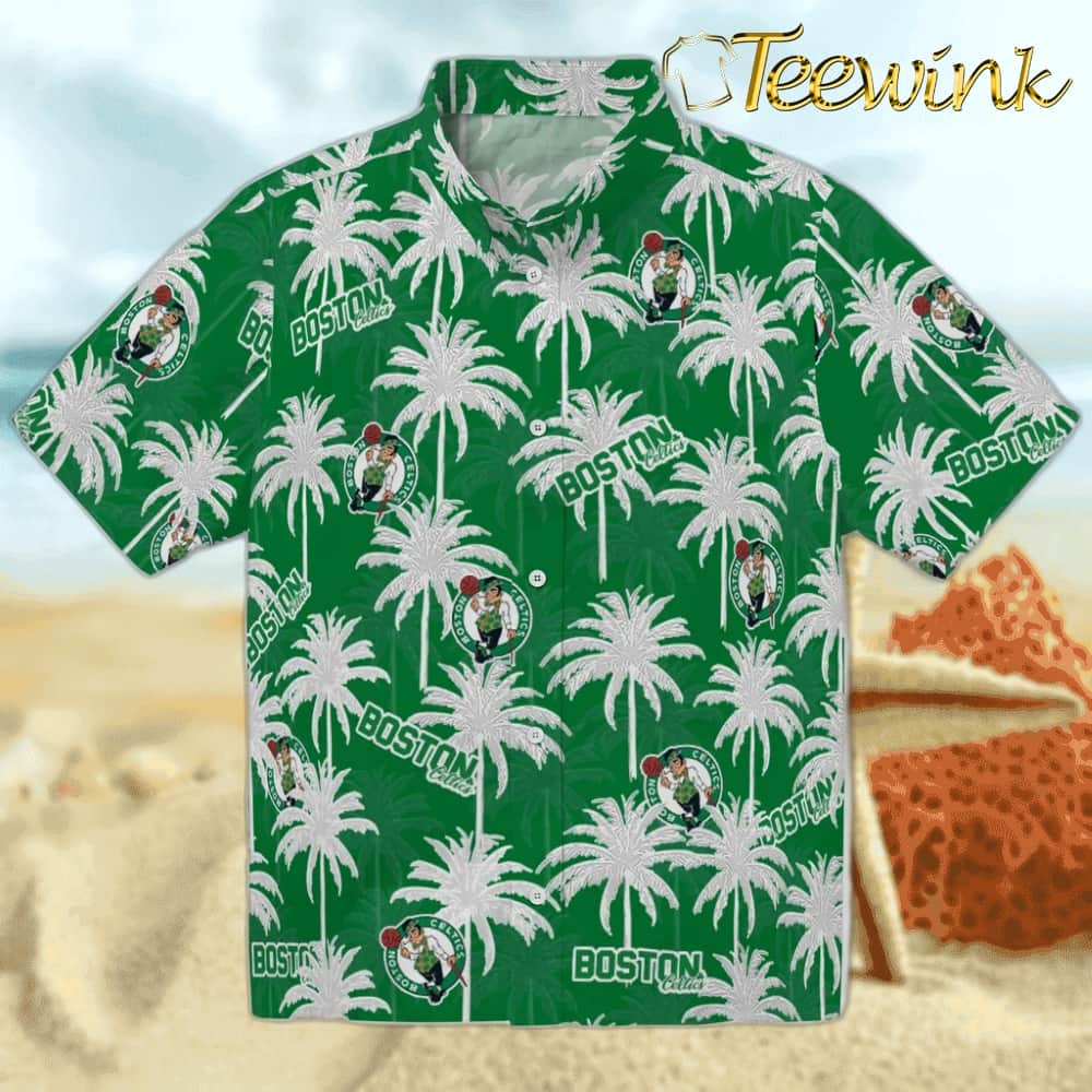 Paradise Vines Boston Celtics Hawaiian Shirt