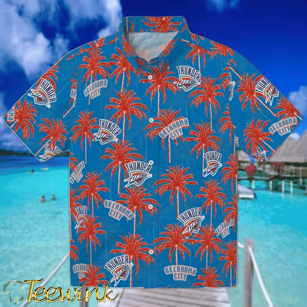 Paradise Vines Oklahoma City Thunder Hawaiian Shirt