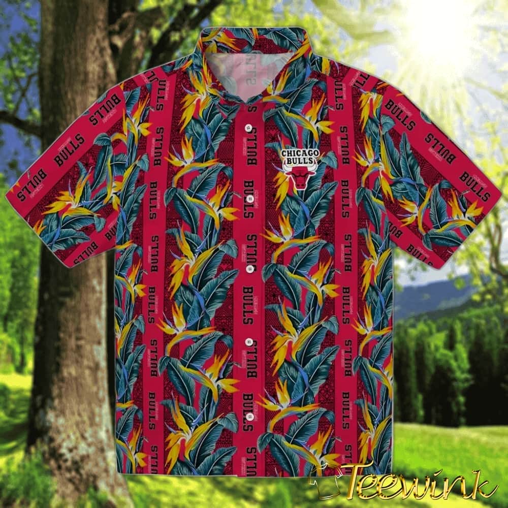 Paradise Vines Chicago Bulls Hawaiian Shirt