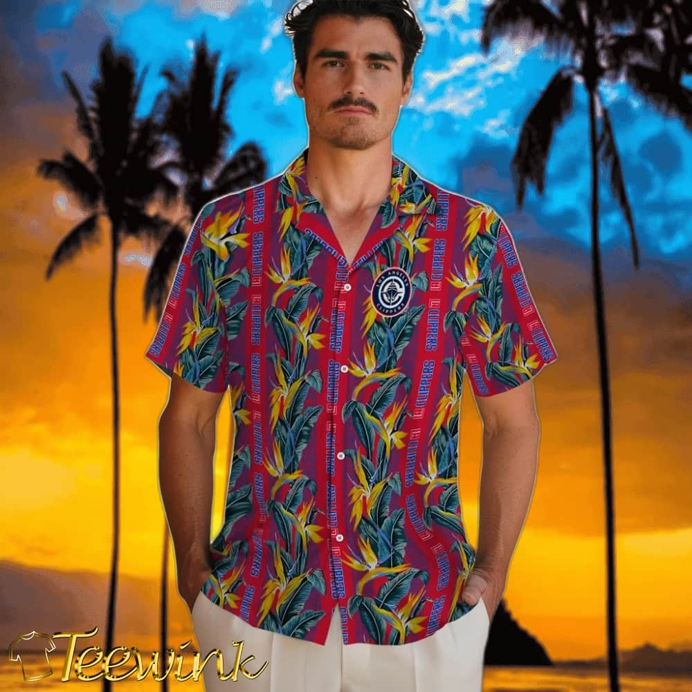 Paradise Vines Los Angeles Clippers Hawaiian Shirt image 2 Paradise Vines Los Angeles Clippers Hawaiian Shirt image 2