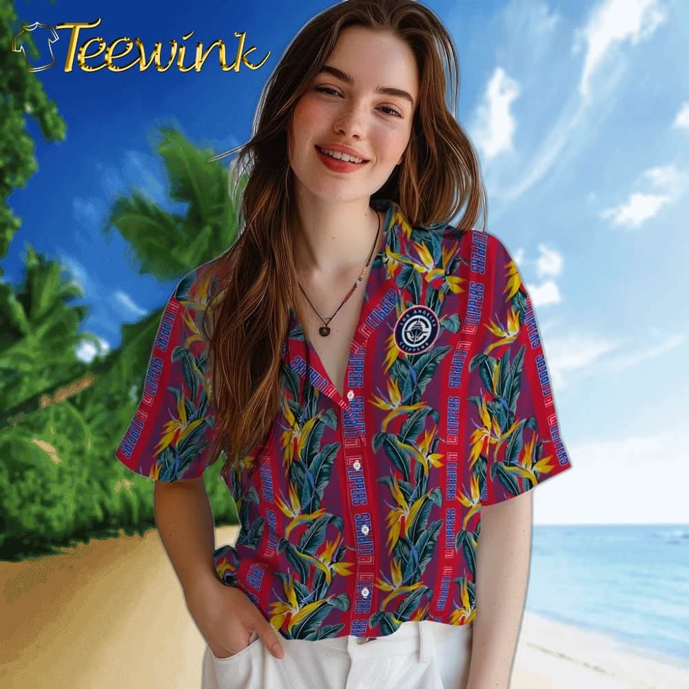 Paradise Vines Los Angeles Clippers Hawaiian Shirt image 4 Paradise Vines Los Angeles Clippers Hawaiian Shirt image 4