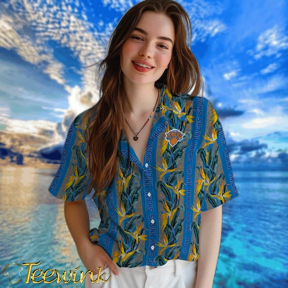 Paradise Vines New York Knicks Hawaiian Shirt image 4 Paradise Vines New York Knicks Hawaiian Shirt image 4