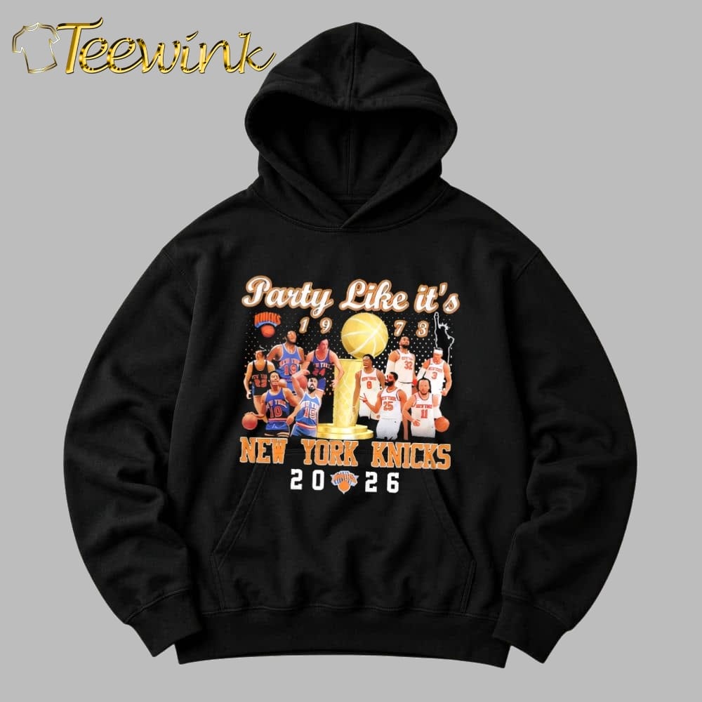 Party like it’s 1973 2026 New York Knicks Basketball Graphic shirt image 2 Party like it’s 1973 2026 New York Knicks Basketball Graphic shirt image 2