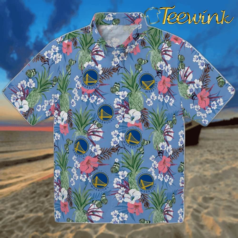 Pineapple Delight Golden State Warriors Hawaiian Shirt Pineapple Delight Golden State Warriors Hawaiian Shirt