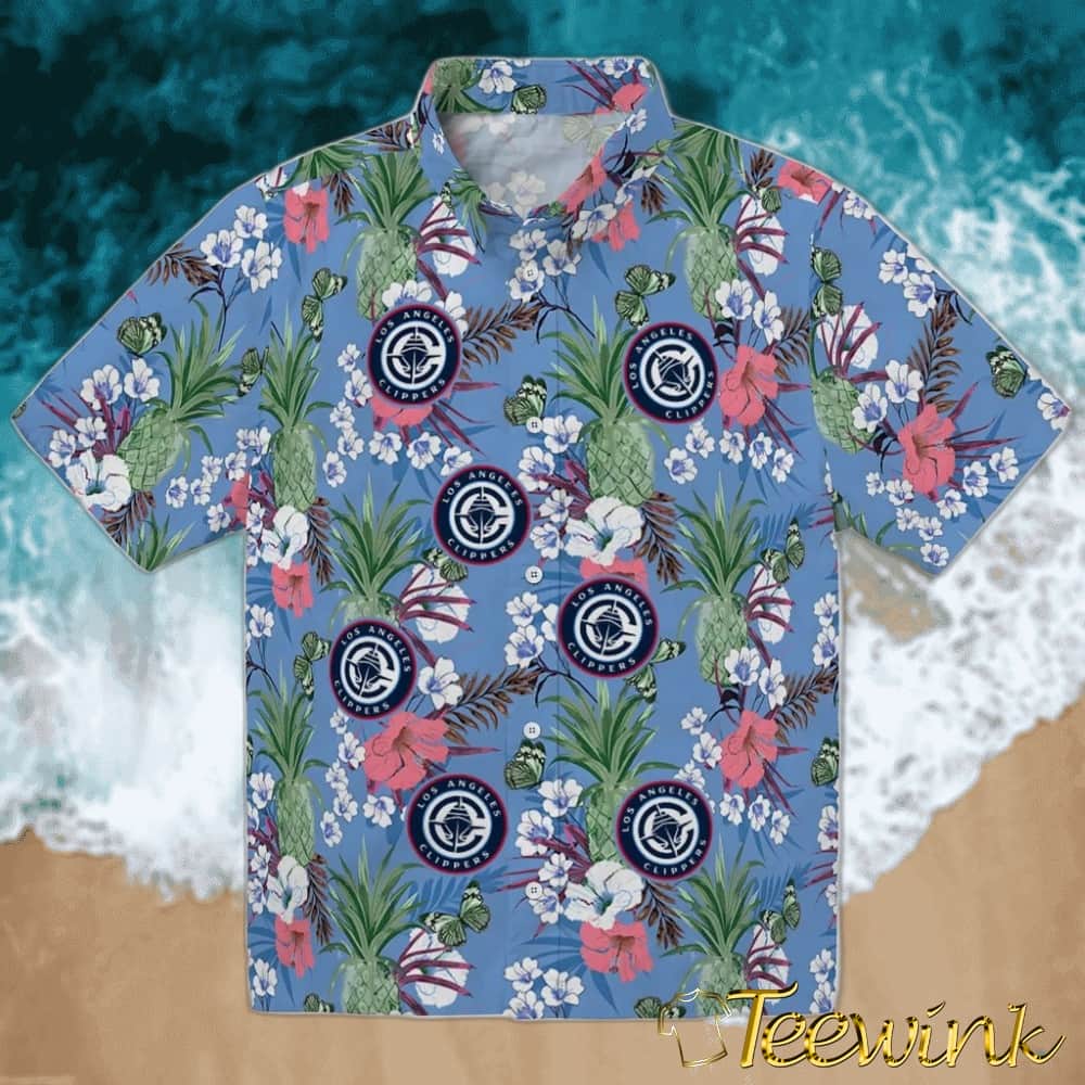 Pineapple Bouquet Los Angeles Clippers Hawaiian Shirt