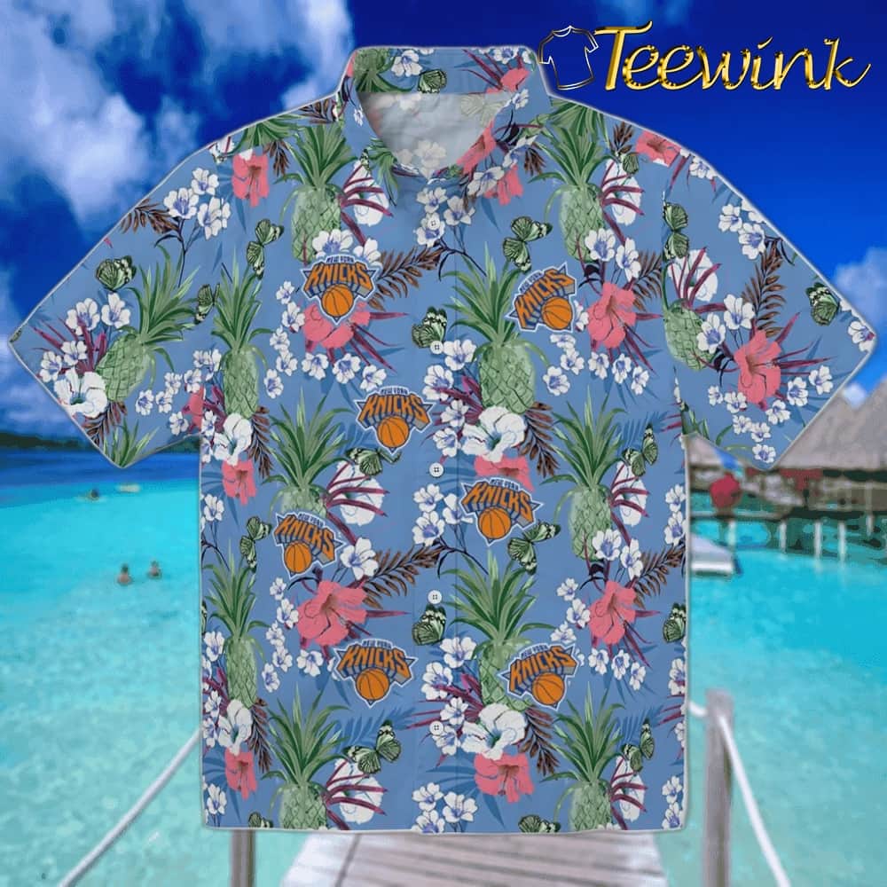 Pineapple Delight New York Knicks Hawaiian Shirt Pineapple Delight New York Knicks Hawaiian Shirt