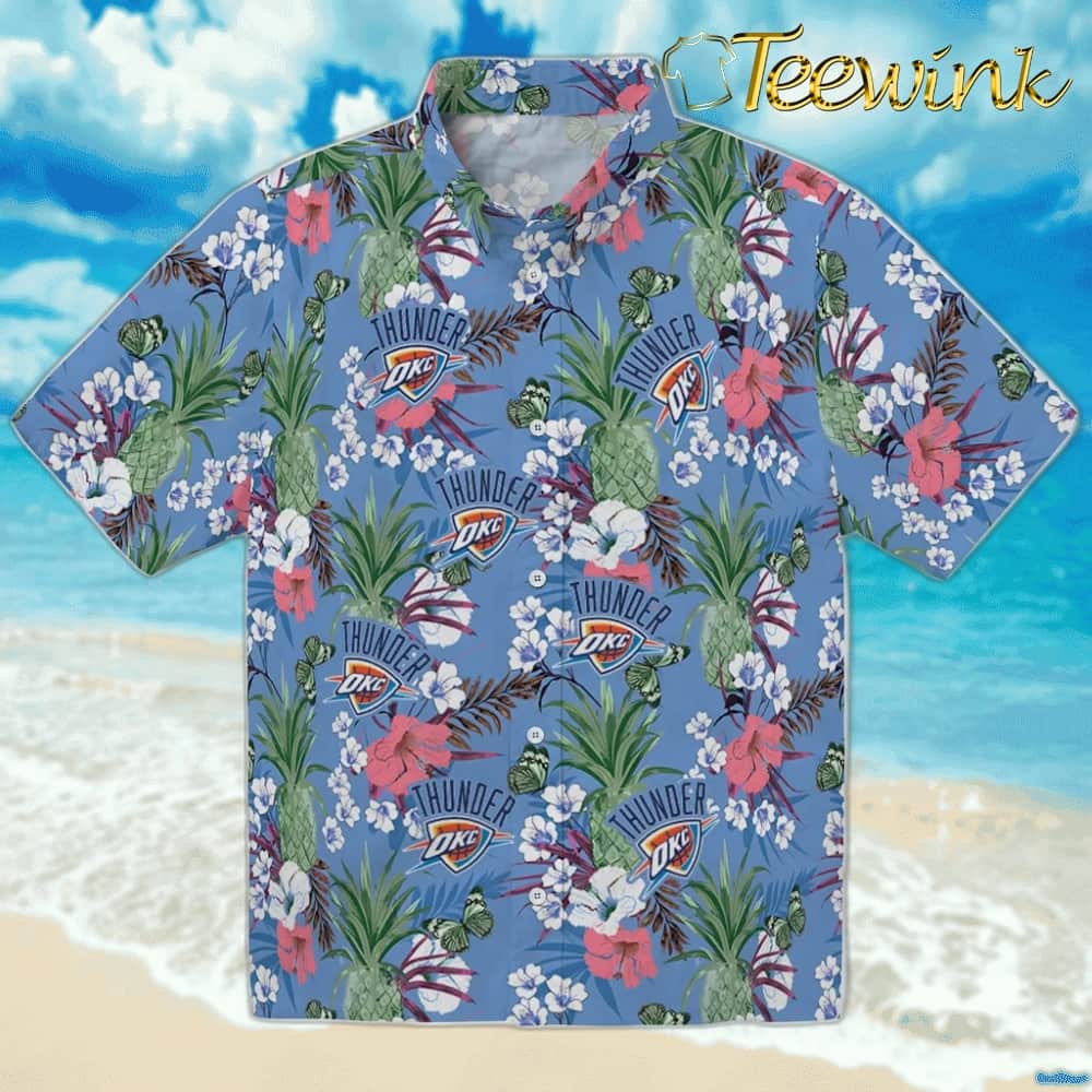 Pineapple Delight Oklahoma City Thunder Hawaiian Shirt