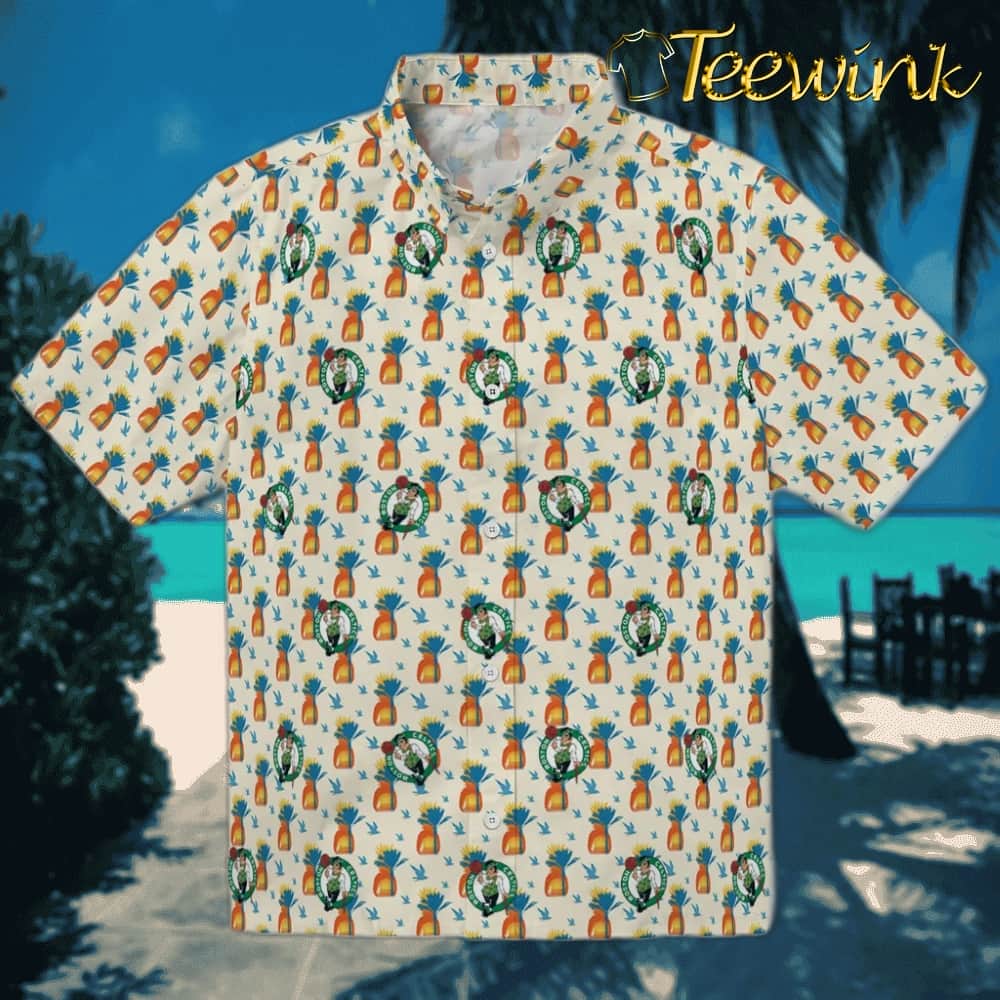 Pineapple Delight Boston Celtics Hawaiian Shirt