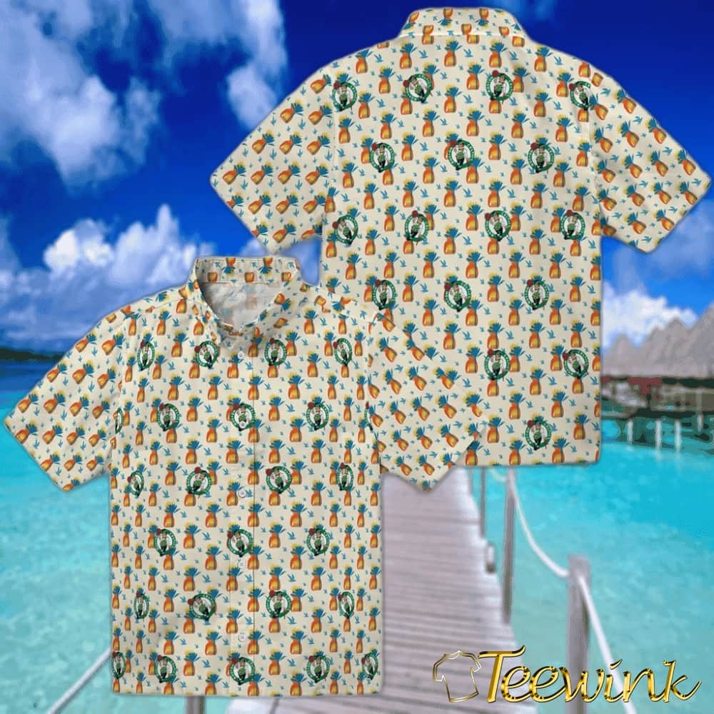 Pineapple Delight Boston Celtics Hawaiian Shirt image 3 Pineapple Delight Boston Celtics Hawaiian Shirt image 3