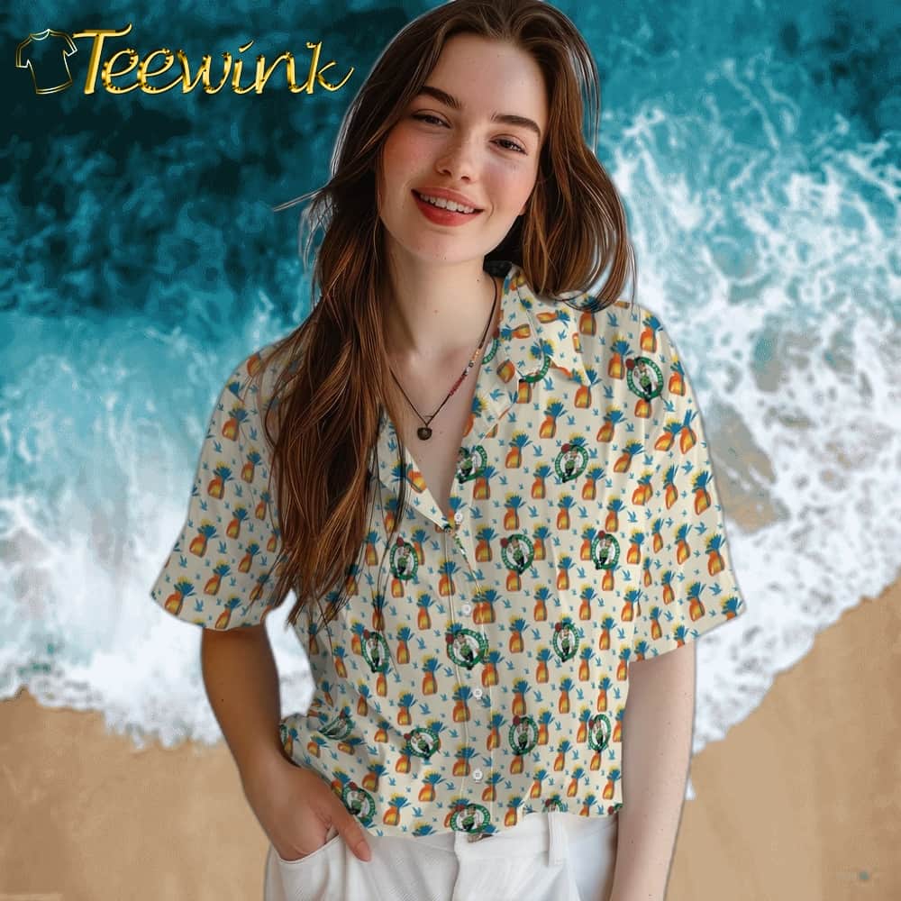 Pineapple Delight Boston Celtics Hawaiian Shirt image 4 Pineapple Delight Boston Celtics Hawaiian Shirt image 4