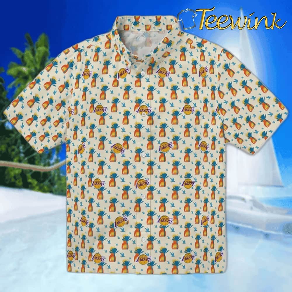 Pineapple Delight Los Angeles Lakers Hawaiian Shirt