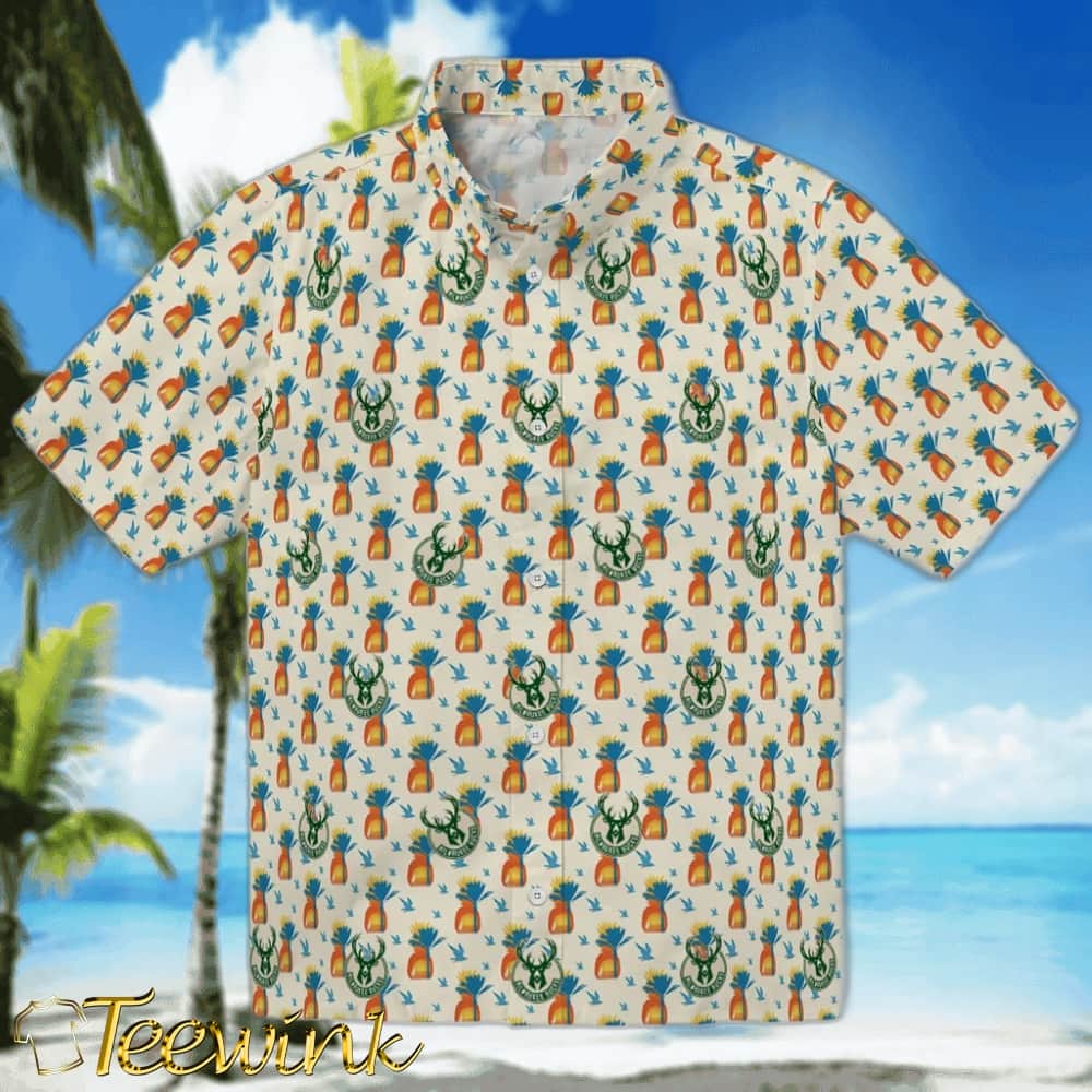 Pineapple Bouquet Milwaukee Bucks Hawaiian Shirt