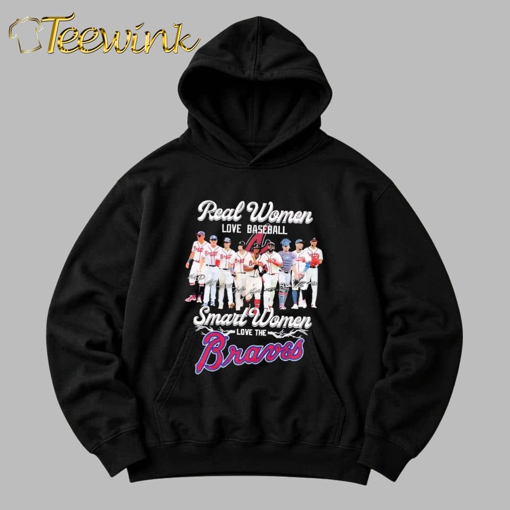Real women love baseball smart women love the Atlanta Braves legends signatures shirt image 2 Real women love baseball smart women love the Atlanta Braves legends signatures shirt image 2