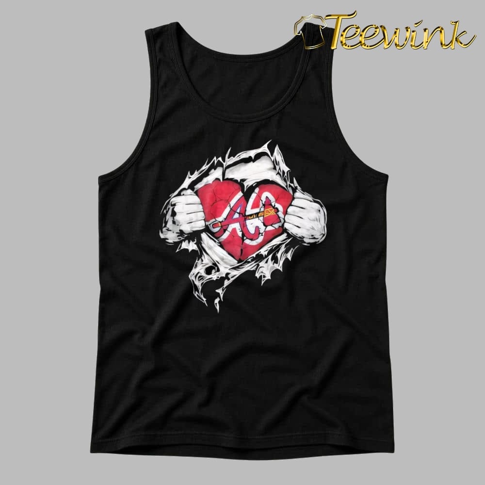 Super Man x Atlanta Braves Inside Fans Heart shirt image 4 Super Man x Atlanta Braves Inside Fans Heart shirt image 4