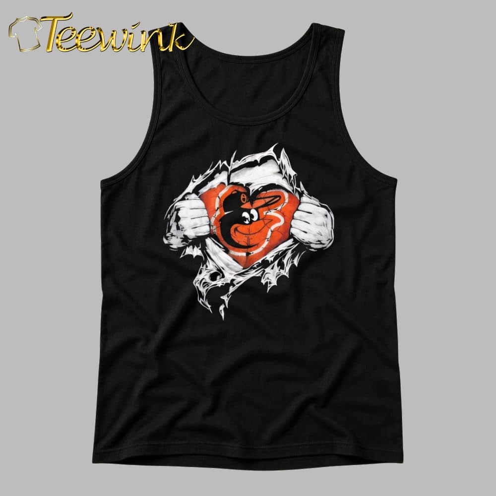 Super Man x Baltimore Orioles Inside Fans Heart shirt image 4 Super Man x Baltimore Orioles Inside Fans Heart shirt image 4
