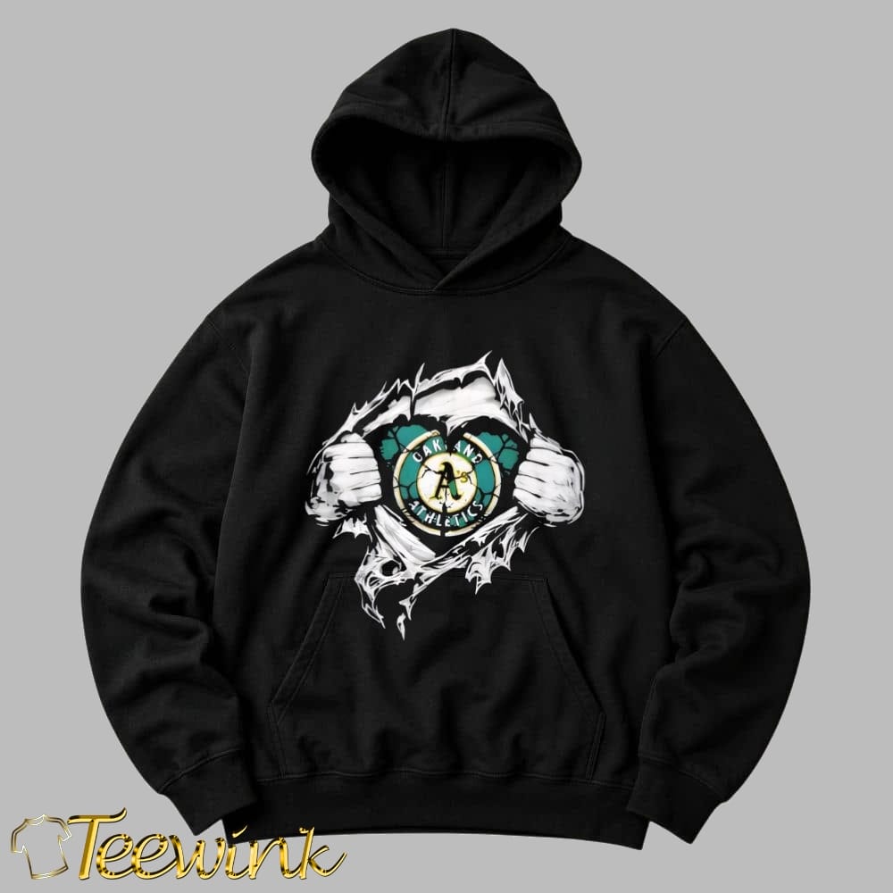 Super Man x Oakland Athletics Inside Fans Heart shirt image 2 Super Man x Oakland Athletics Inside Fans Heart shirt image 2