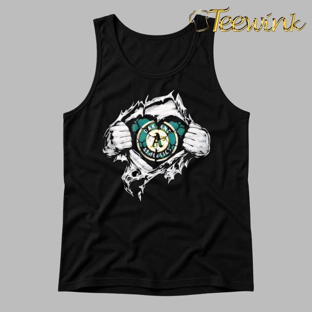 Super Man x Oakland Athletics Inside Fans Heart shirt image 4 Super Man x Oakland Athletics Inside Fans Heart shirt image 4