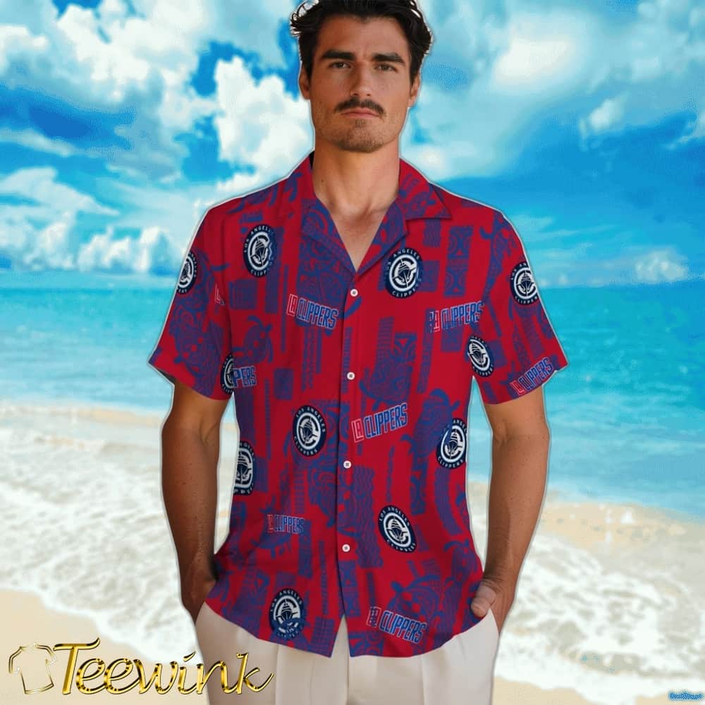 Turtle Lines Los Angeles Clippers Hawaiian Shirt image 2 Turtle Lines Los Angeles Clippers Hawaiian Shirt image 2