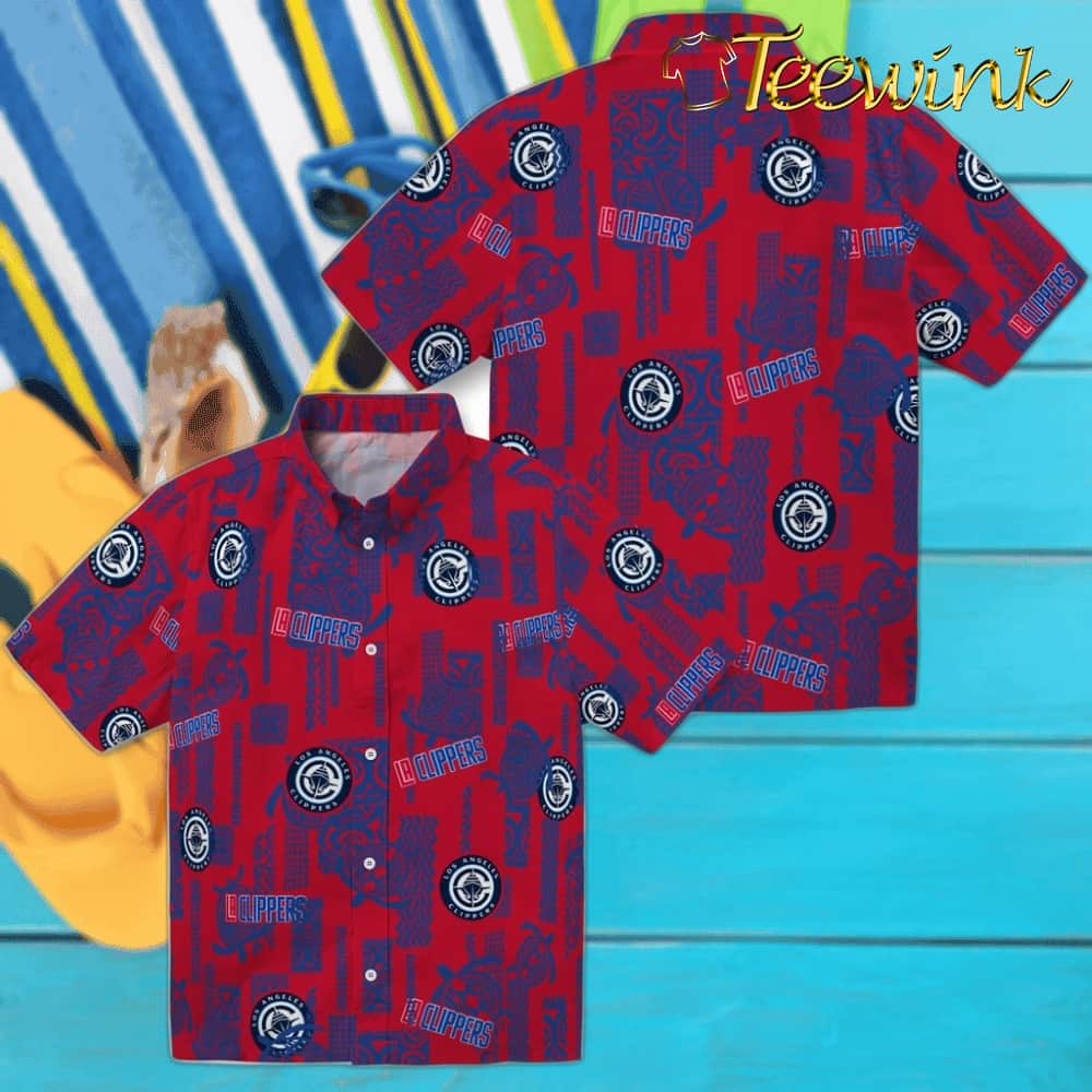Turtle Lines Los Angeles Clippers Hawaiian Shirt image 3 Turtle Lines Los Angeles Clippers Hawaiian Shirt image 3
