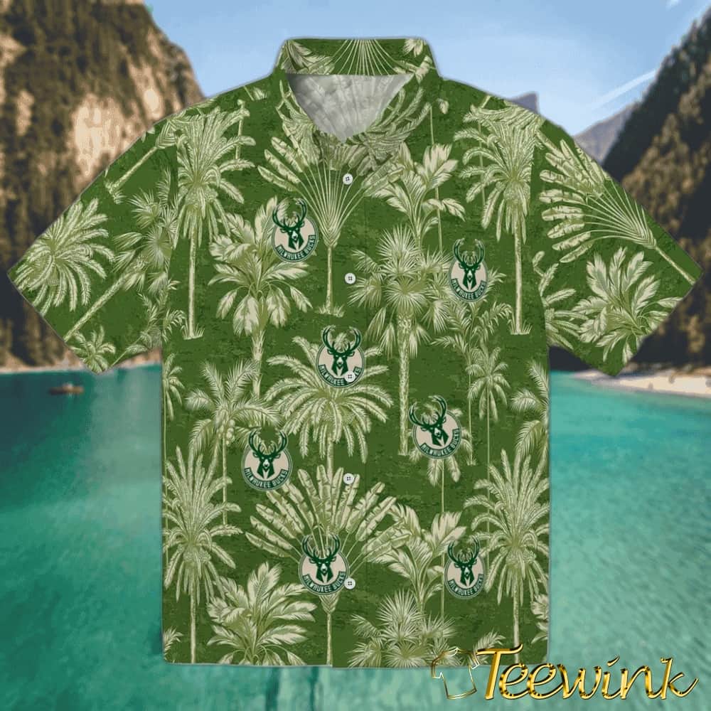 Turtle Lines Milwaukee Bucks Hawaiian Shirt