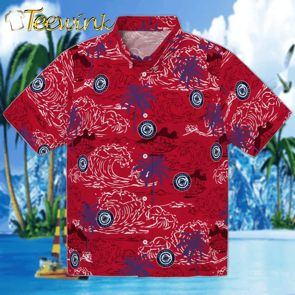 Wave Palm Los Angeles Clippers Hawaiian Shirt