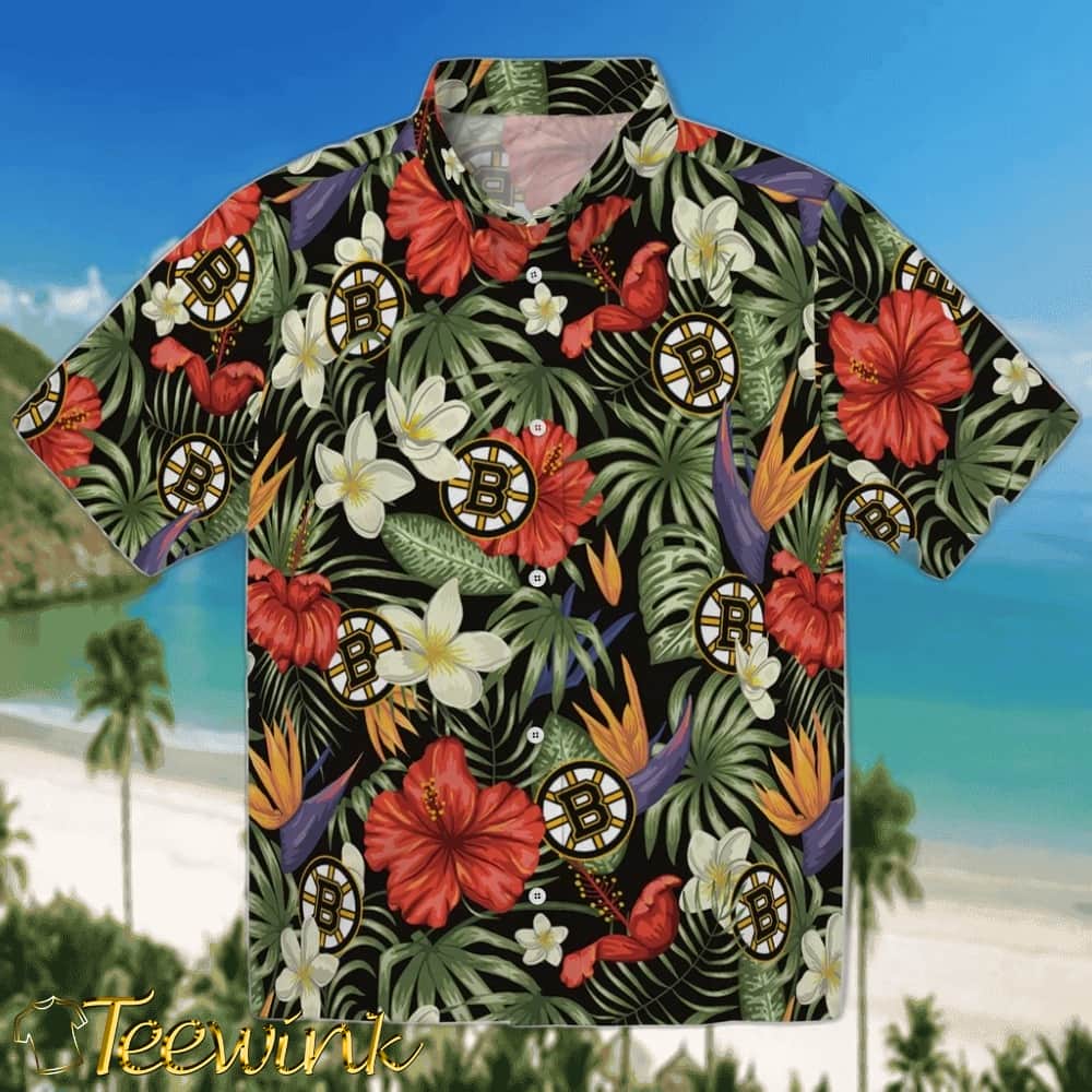 Boston Bruins Hawaiian Shirt – Golfing Plaid Boston Bruins Hawaiian Shirt – Golfing Plaid