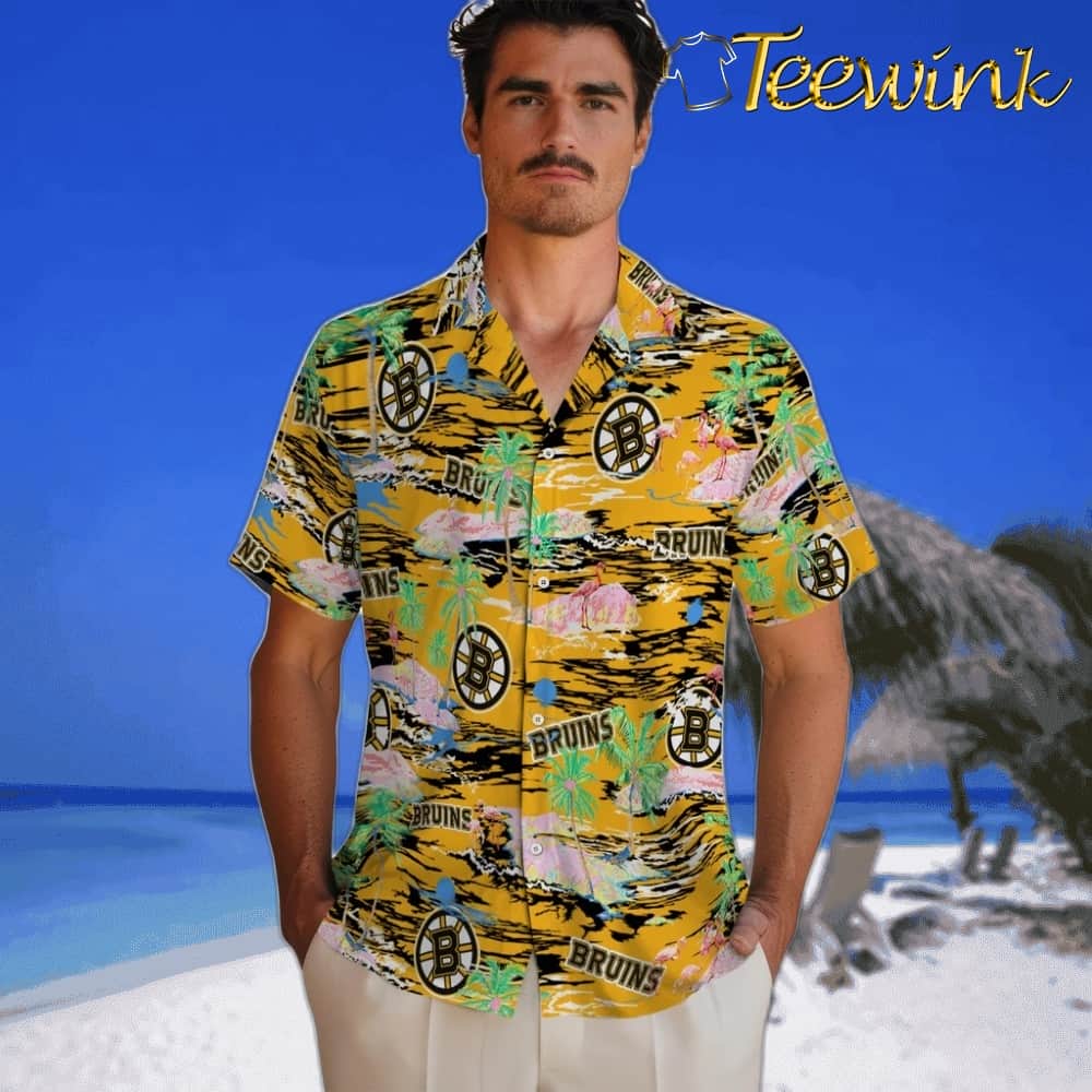 Boston Bruins Hawaiian Shirt – Hawaii Island image 2 Boston Bruins Hawaiian Shirt – Hawaii Island image 2