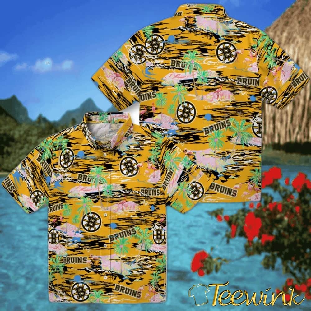 Boston Bruins Hawaiian Shirt – Hawaii Island image 3 Boston Bruins Hawaiian Shirt – Hawaii Island image 3