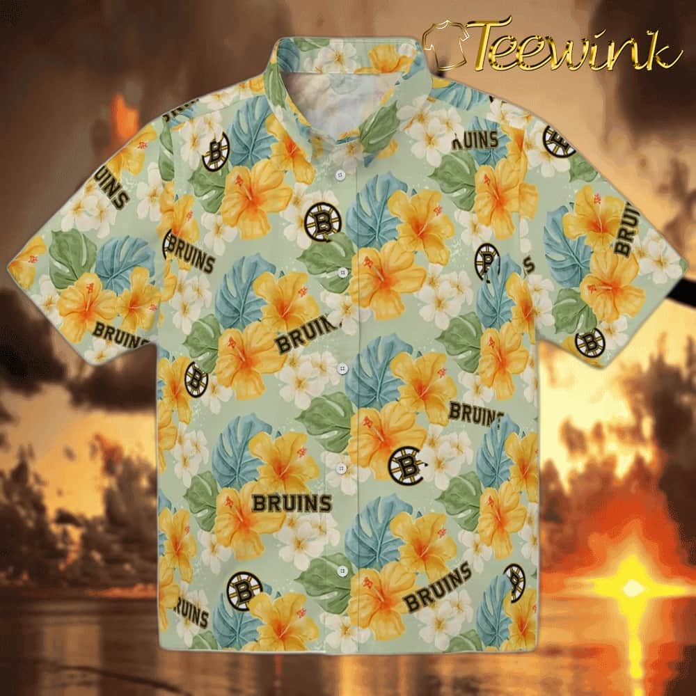 Boston Bruins Hawaiian Shirt – Hibiscus Mood