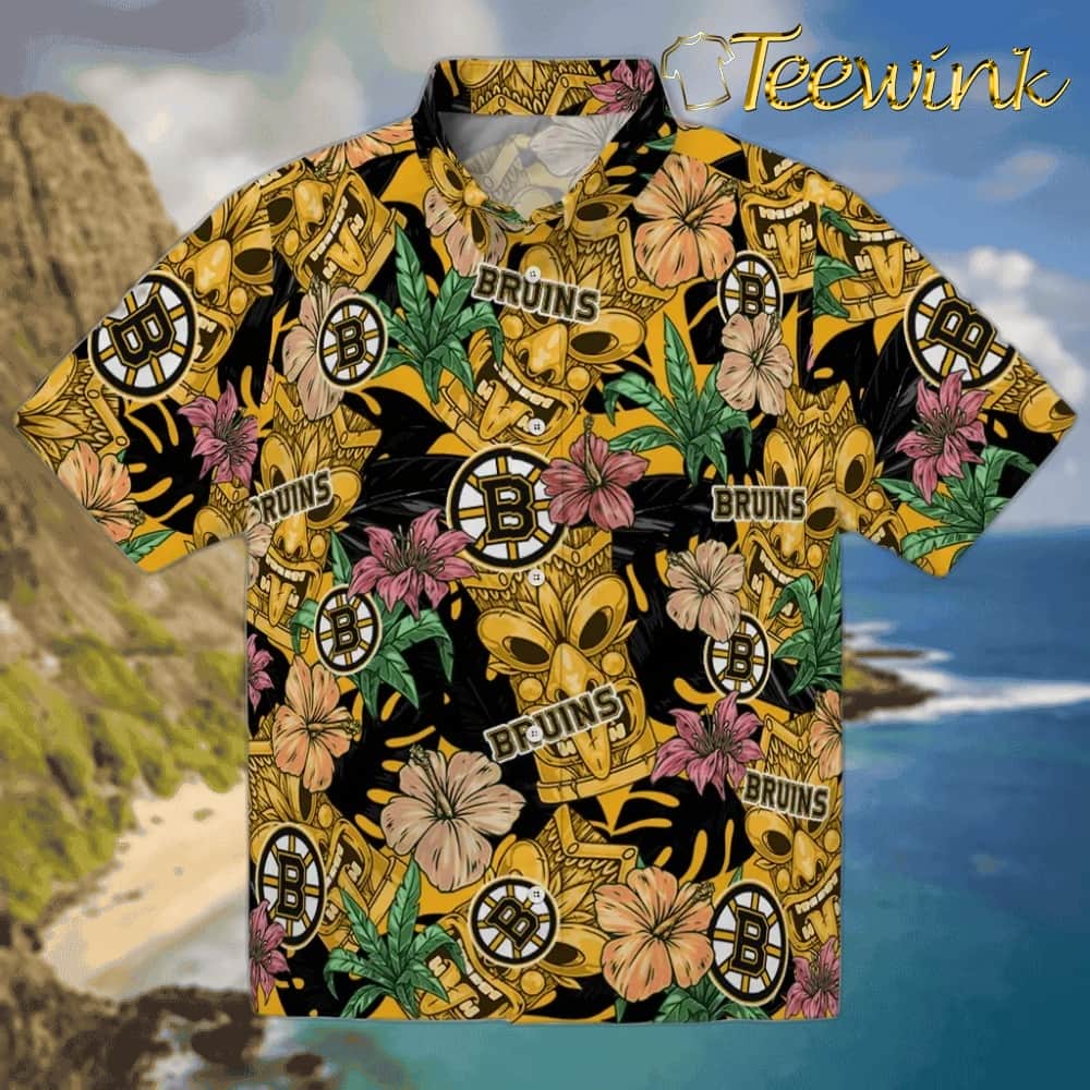 Boston Bruins Hawaiian Shirt – Hibiscus Tropics