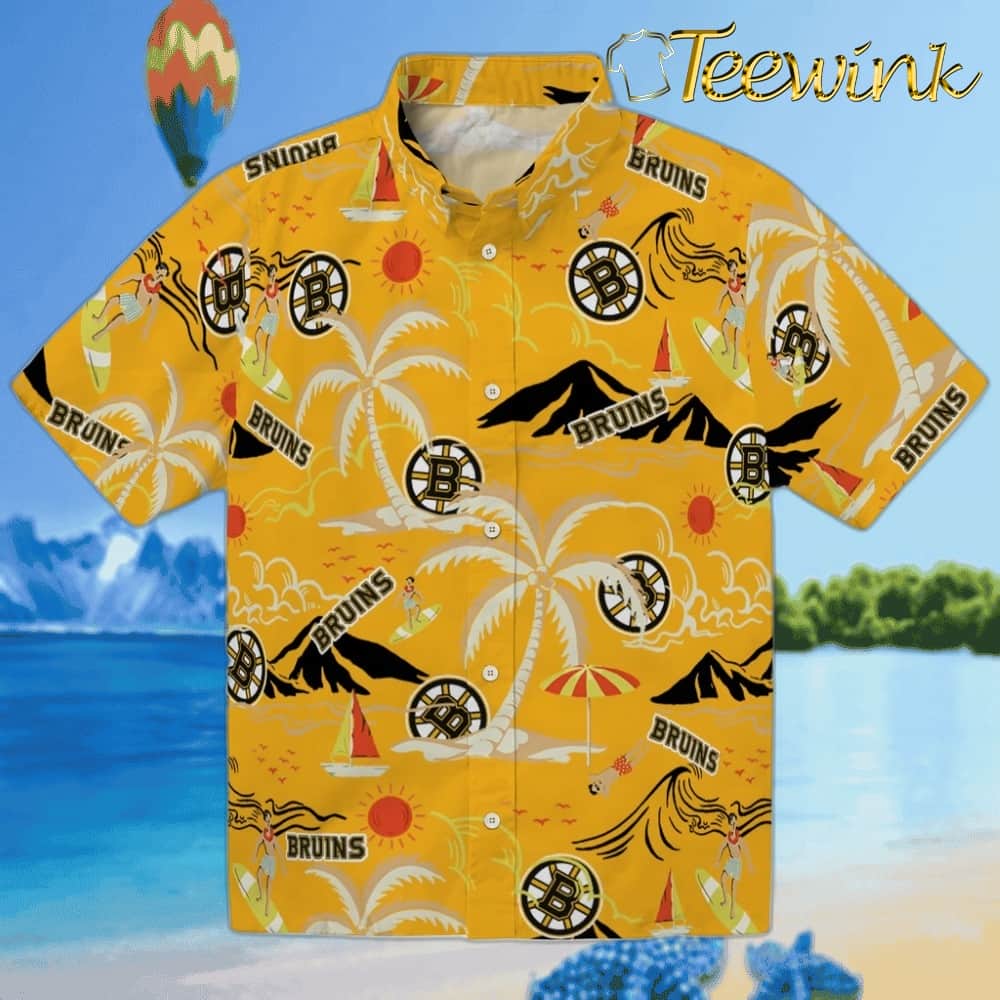Boston Bruins Hawaiian Shirt – Palm Tree Island