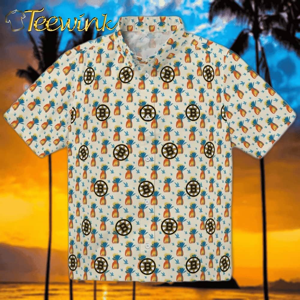 Boston Bruins Hawaiian Shirt – Pineapple Delight