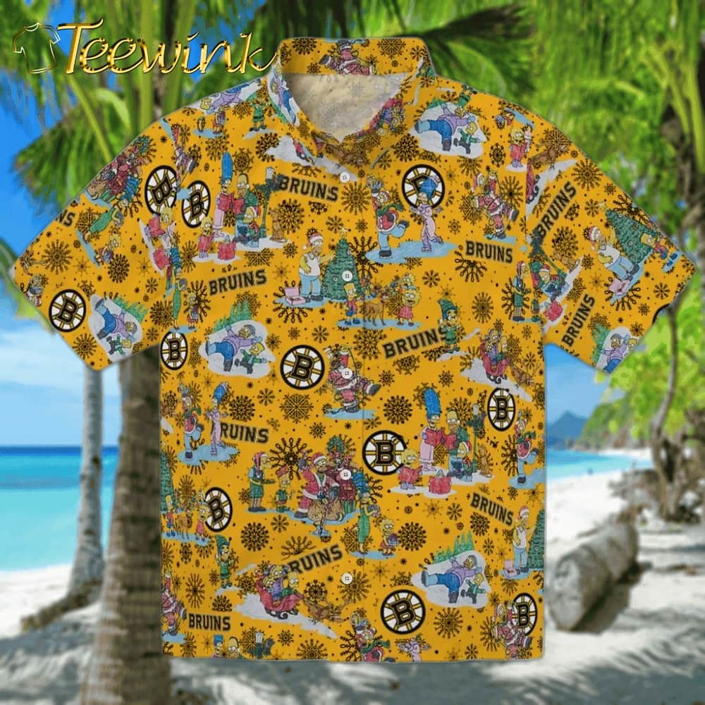 Boston Bruins Hawaiian Shirt – Simpsons Christmas