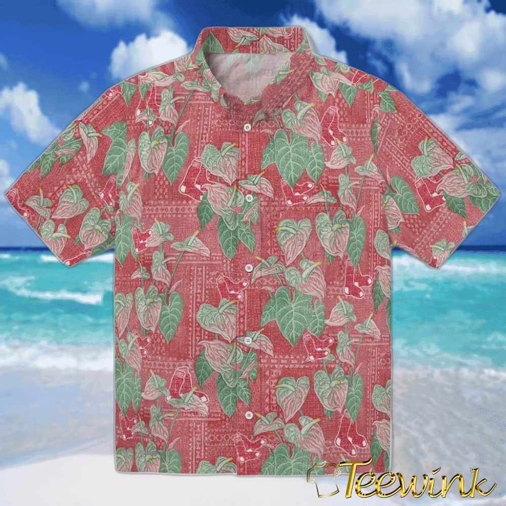 Boston Red Sox Hawaiian Shirt – 50th State Flower