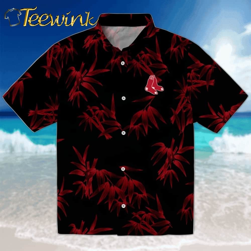 Boston Red Sox Hawaiian Shirt – Bamboo Branches
