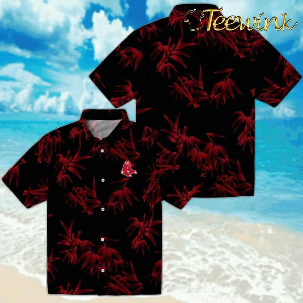 Boston Red Sox Hawaiian Shirt – Bamboo Branches image 3 Boston Red Sox Hawaiian Shirt – Bamboo Branches image 3
