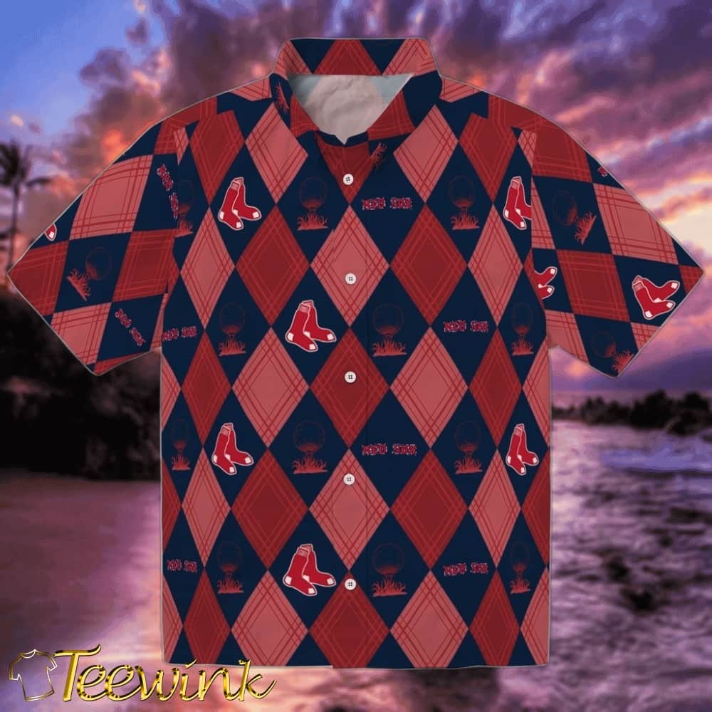 Boston Red Sox Hawaiian Shirt – Golfing Plaid