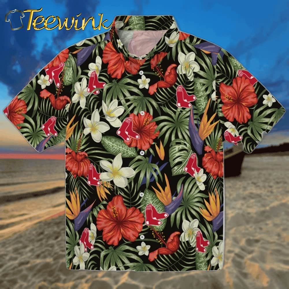 Boston Red Sox Hawaiian Shirt – Hawaii Floral Hibiscus