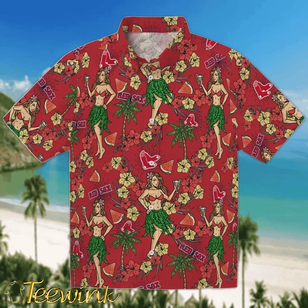 Boston Red Sox Hawaiian Shirt – Hawaiian Girls Design