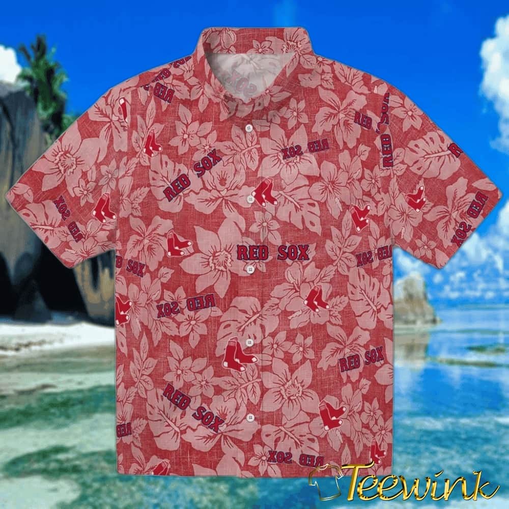 Boston Red Sox Hawaiian Shirt – Hibiscus Oasis