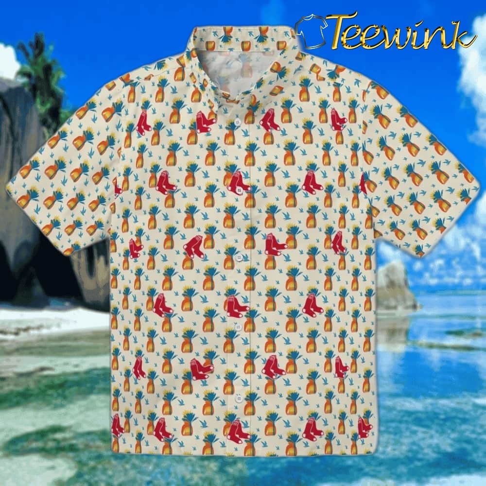 Boston Red Sox Hawaiian Shirt – Pineapple Delight