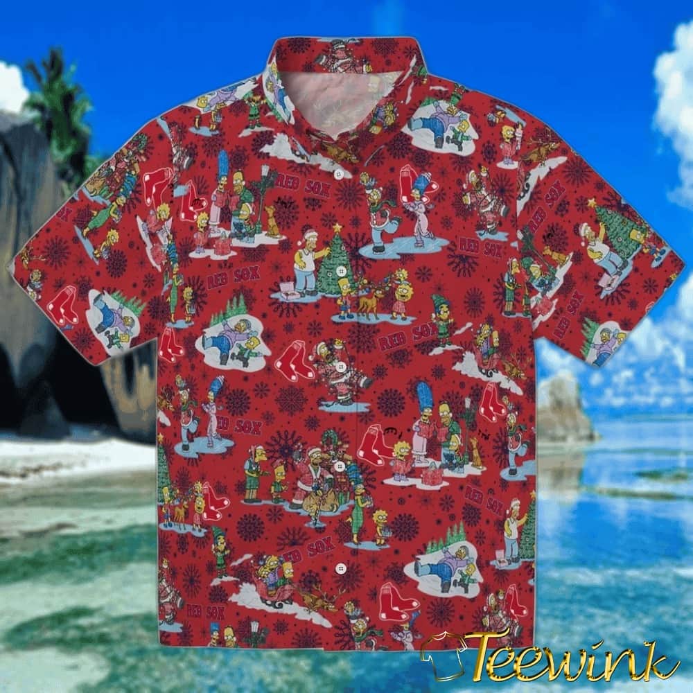 Boston Red Sox Hawaiian Shirt – Pineapple Delight