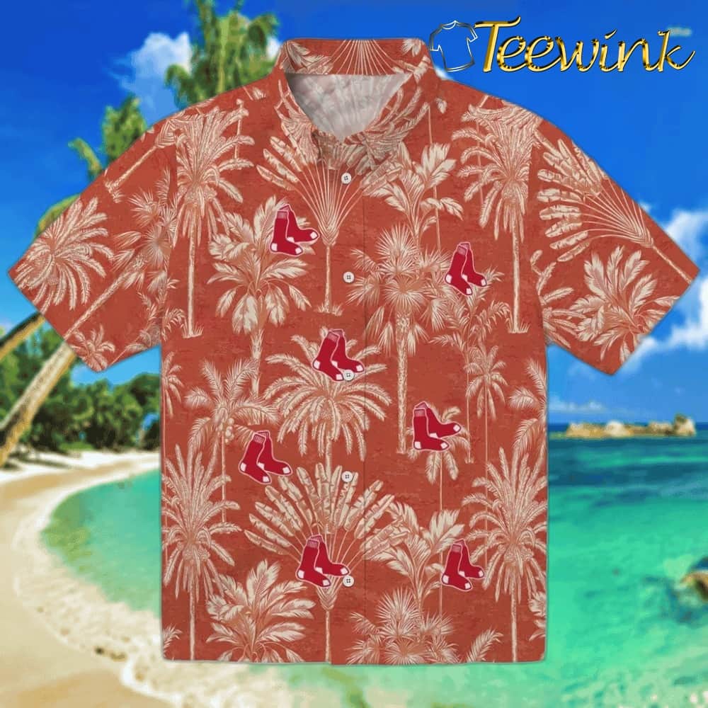 Boston Red Sox Hawaiian Shirt – Vintage Palm Tree