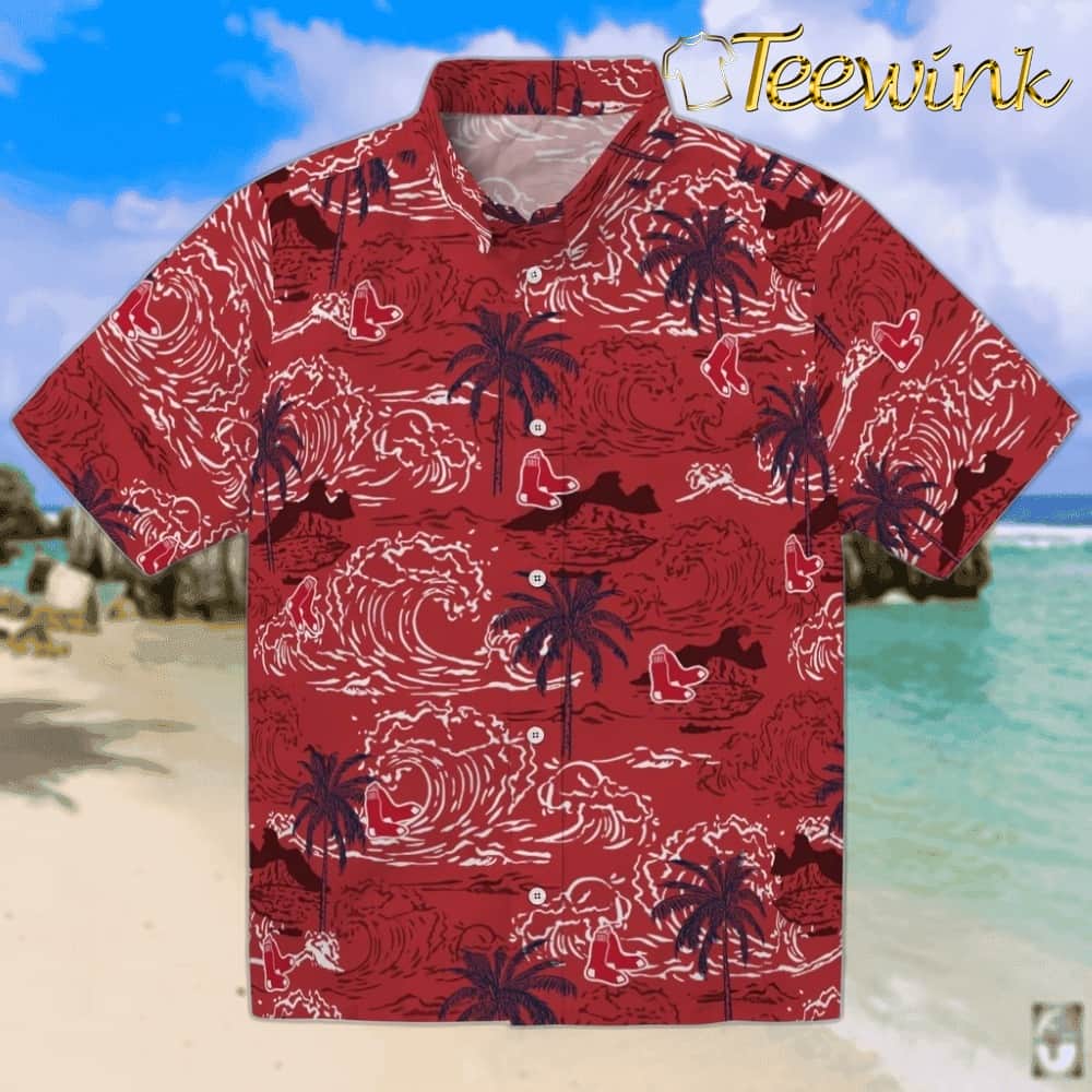Boston Red Sox Hawaiian Shirt – Vintage Palm Tree
