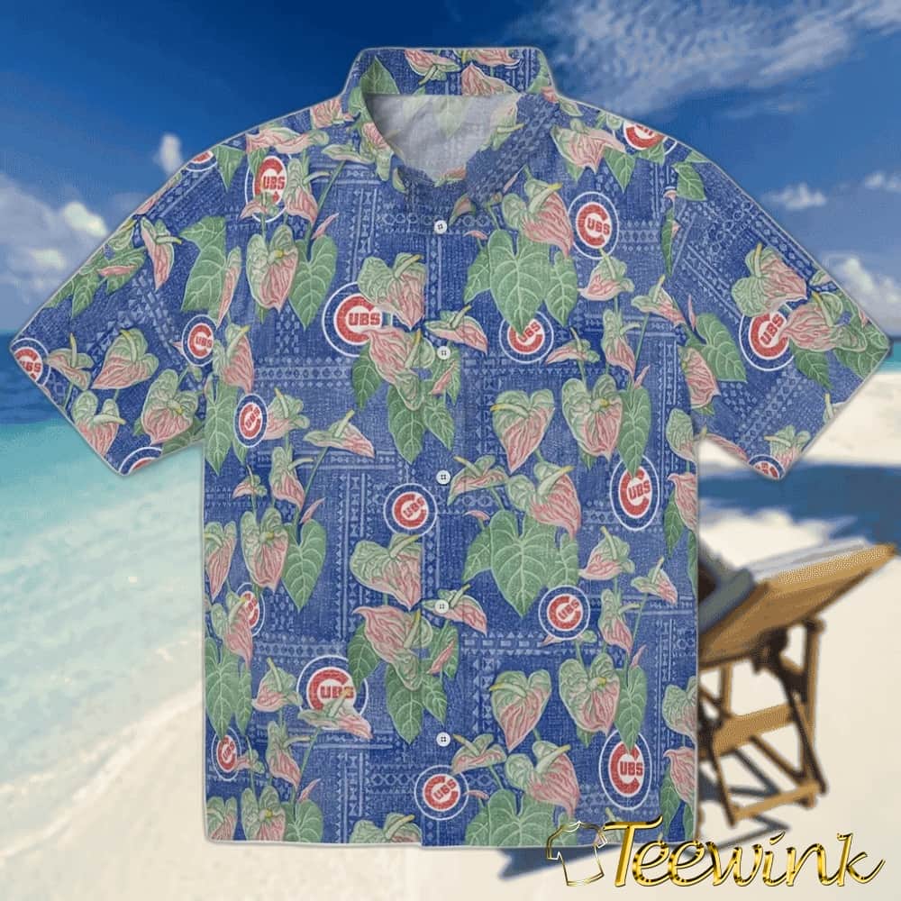 Chicago Cubs Hawaiian Shirt – 50th State Flower Chicago Cubs Hawaiian Shirt – 50th State Flower
