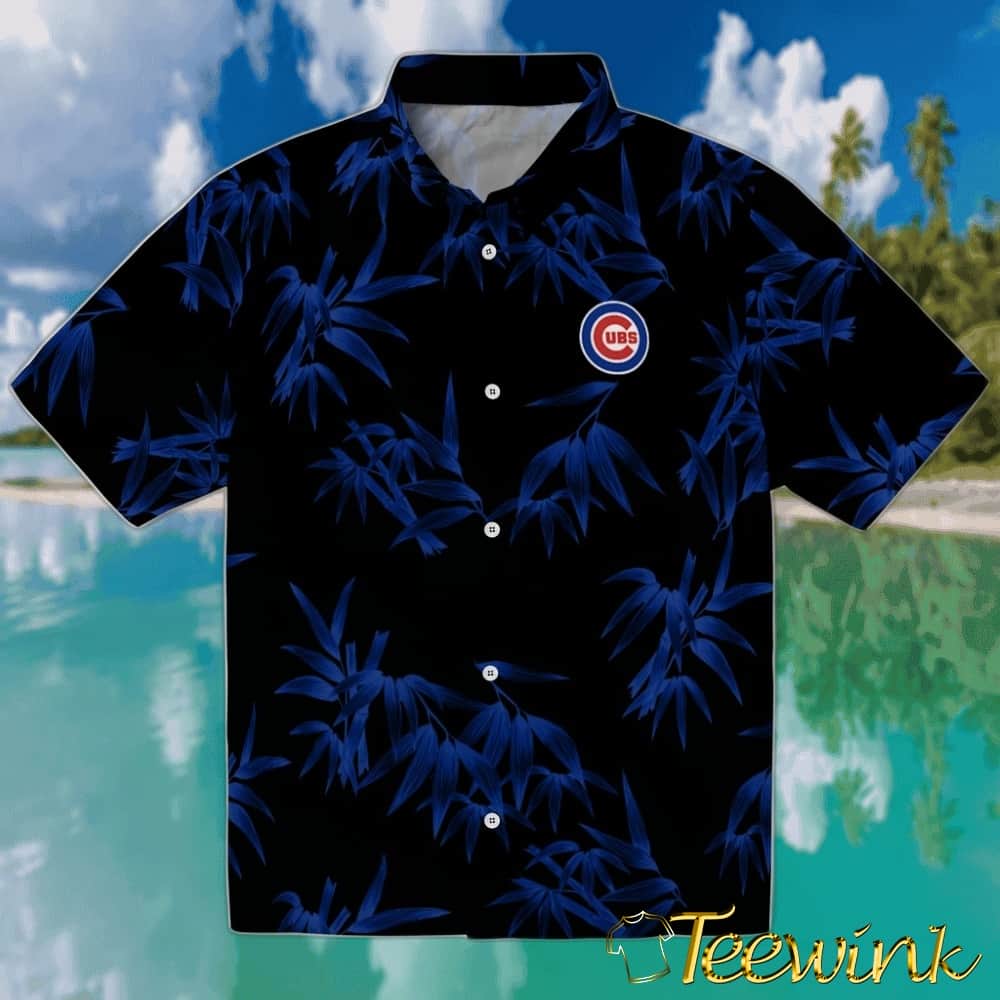 Chicago Cubs Hawaiian Shirt – Anthurium Overlay
