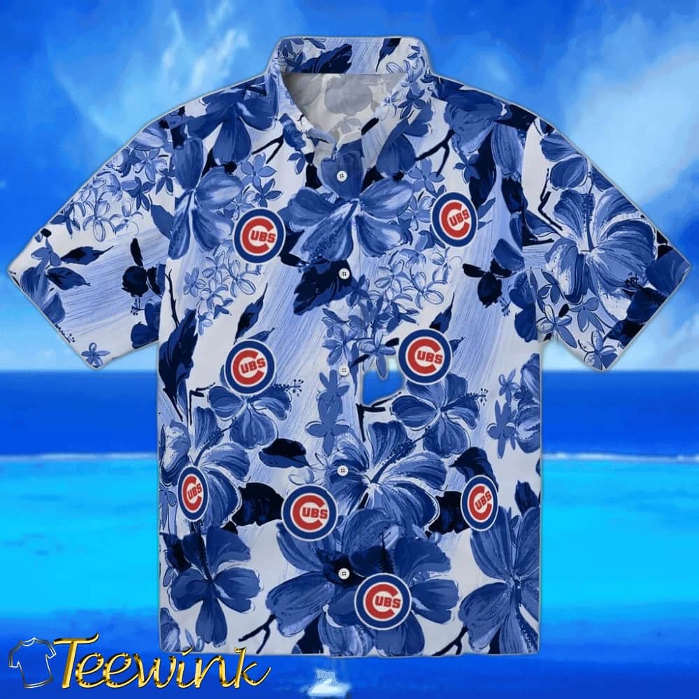 Chicago Cubs Hawaiian Shirt – Hibiscus Blooms