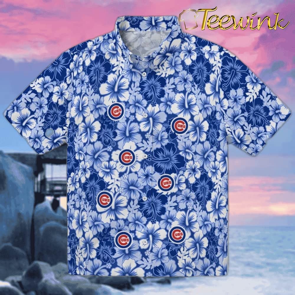 Chicago Cubs Hawaiian Shirt – Hibiscus Blooms