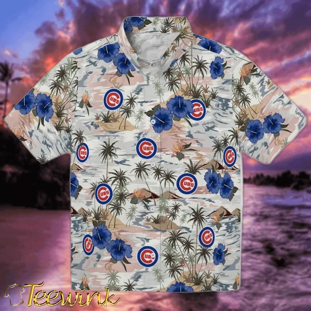 Chicago Cubs Hawaiian Shirt – Hibiscus Seaside