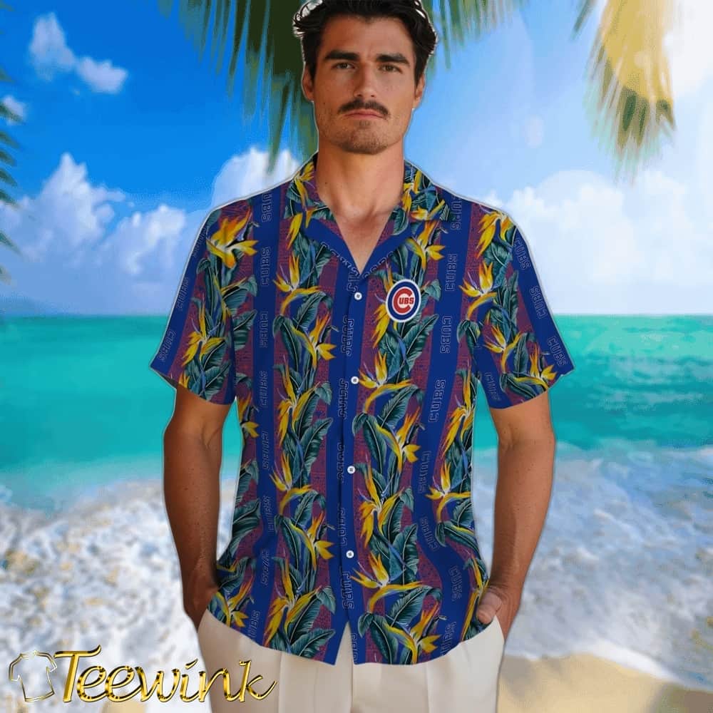 Chicago Cubs Hawaiian Shirt – Paradise Vines image 2 Chicago Cubs Hawaiian Shirt – Paradise Vines image 2